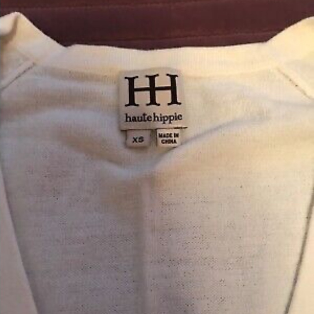 Haute Hippie Womens Knit Cardigan Cotton Cashmere Blend - XS oversized - Picture 3 of 4